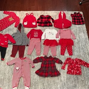 9 month Carter’s Christmas LOT- EUC/NEW